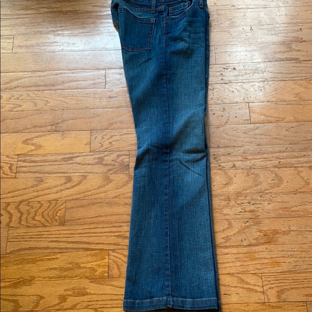 PRE-OWNED KAREN KANE DENIM JEWELED JEANS - Picture 13 of 13